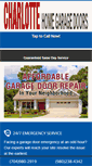 Mobile Screenshot of charlottehomegaragedoors.com